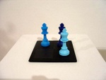 Schach blau